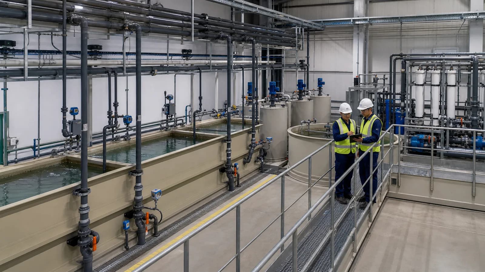 Battery manufacturing wastewater treatment system with segregated process streams
