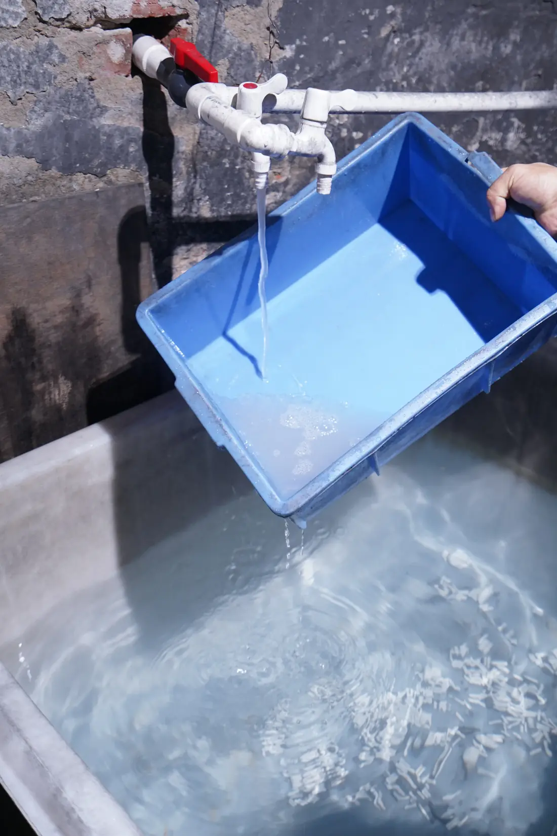 Treated-water sampling at a metal wastewater treatment installation