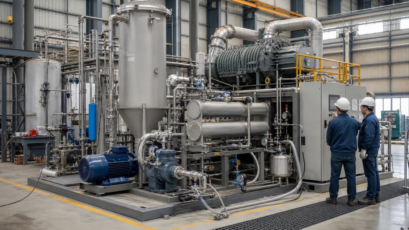 Factory testing of an evaporator for high salinity wastewater